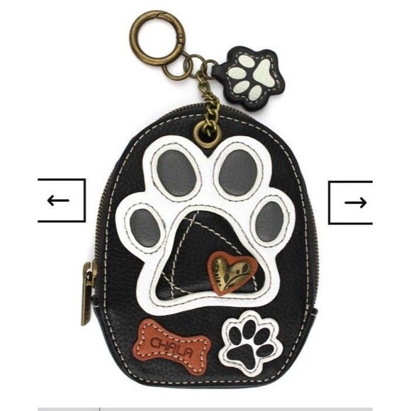 Chala Handbags - Chala Dog Paw Mini Wallet Credit Cards Coin Purse Key Chain
